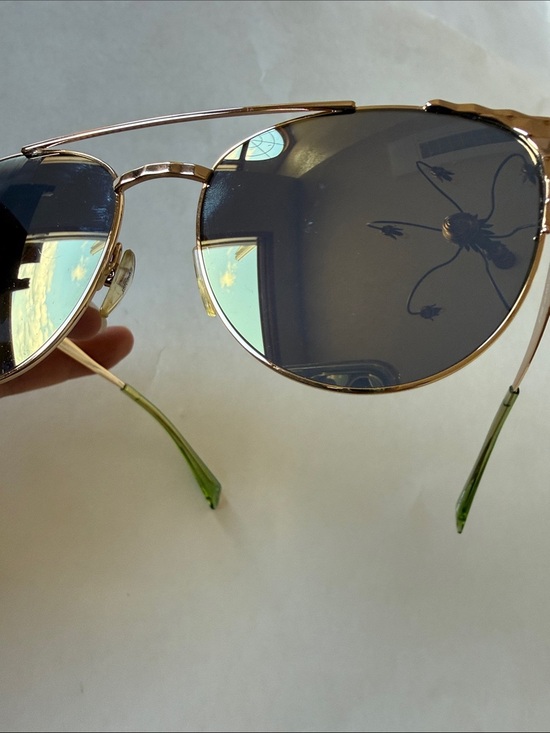 Vintage Y2K Just Cavalli JC750S Gold Cat-Eye Double Bar Aviator Sunglasses main image 6